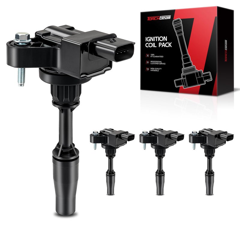 Torchbeam 4 Packs Ignition Coil UF680 Fit for Chevy Camaro Colorado Malibu Impala GMC Acadia Cadillac ATS CTS Buick Envision 20L 25L L4 Replacement for 12652405 GN10682